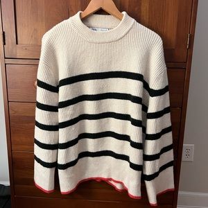 ZARA striped sweater